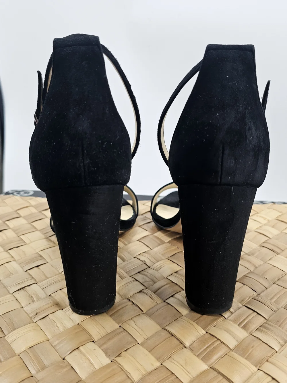 Ivanka Trump Emalyn Black Heel Ankle-Strap Dress Sandal Size 9.5